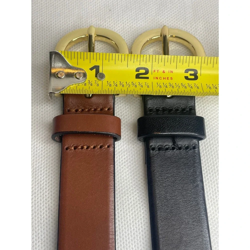 (2) J. Crew Italian Leather Belts Lot Size Small (31
